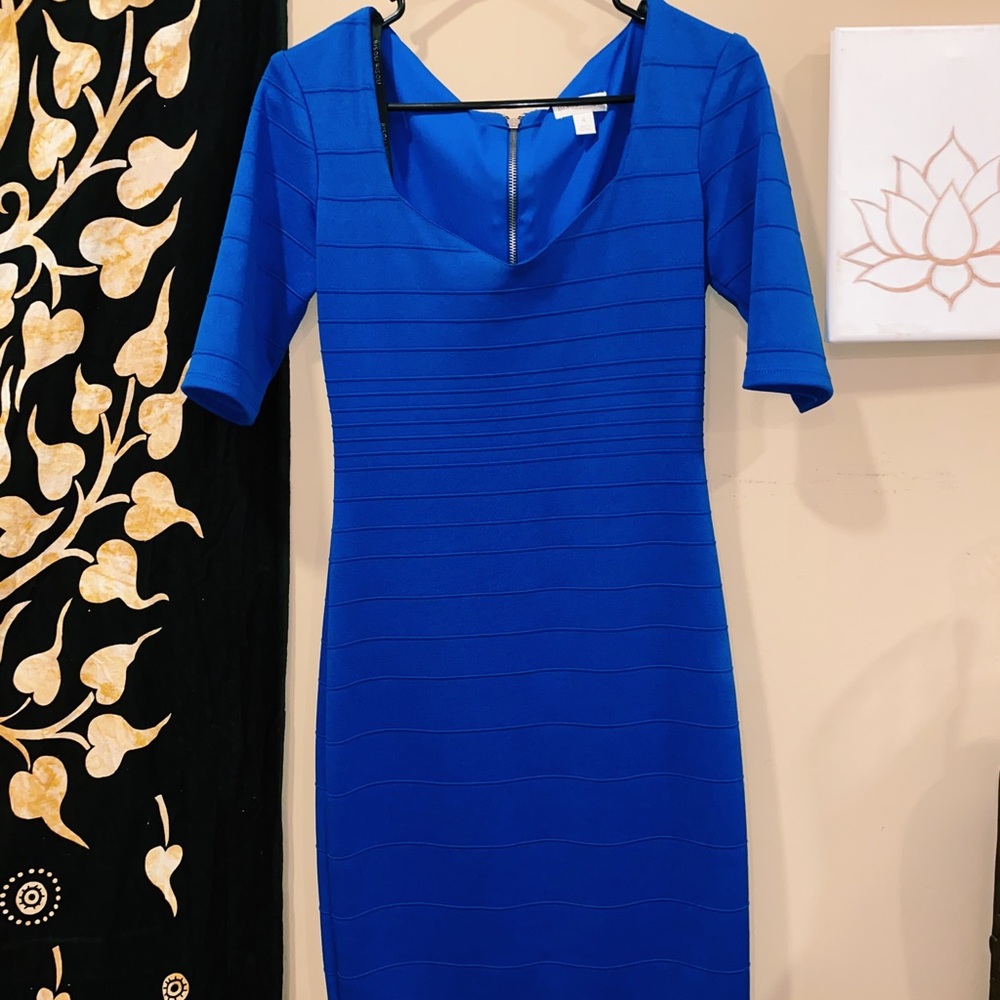Royal Blue Midi Dress
